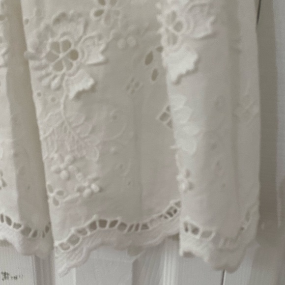 NWT MARCHESA NOTTE Ivory Eyelet Dress 2 - Picture 14 of 16